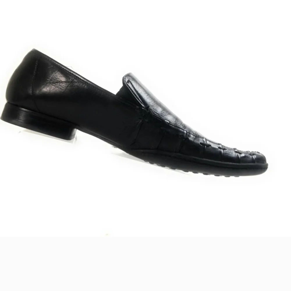 Robert Wayne Classic Black Slip-On Loafers